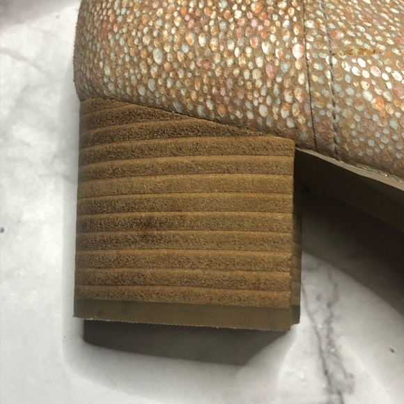 Cooperative women’s ankle boots leather wood heel - Picture 3 of 14